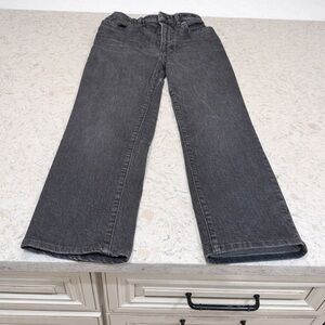 Madewell Slim Straight Washed Black Denim Jeans